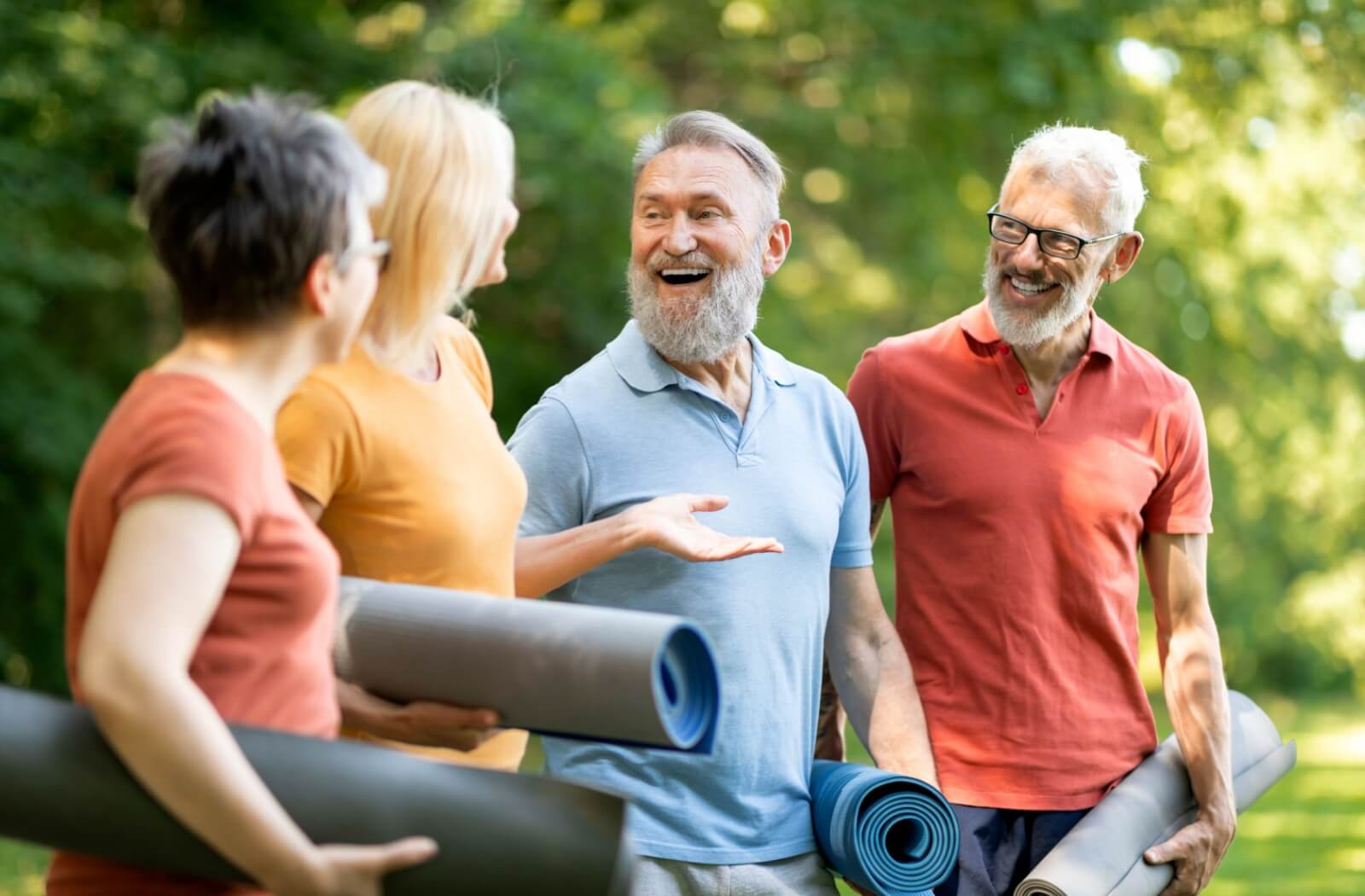 Older Adults in an assisted living community enjoying social activities and companionship